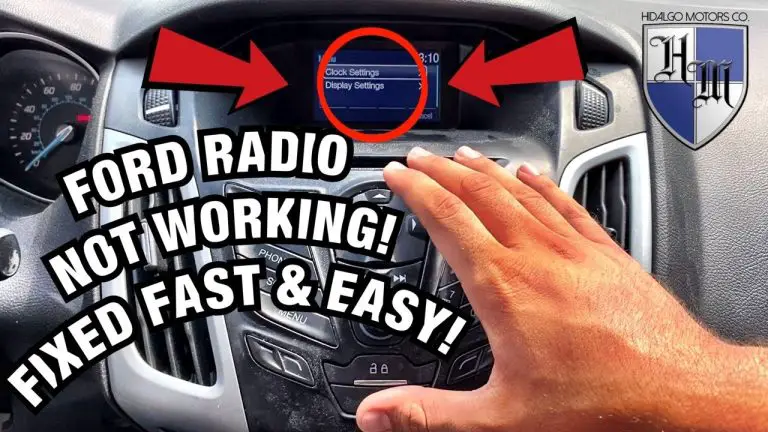 2014 Ford Focus Radio Recall