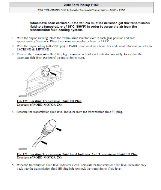 How To Check Transmission Fluid 2016 F150