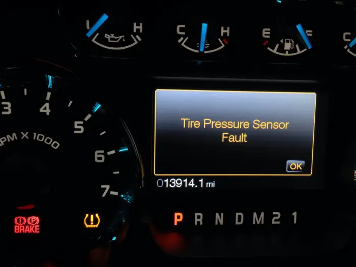 2015 Ford F150 Tire Pressure Sensor Fault