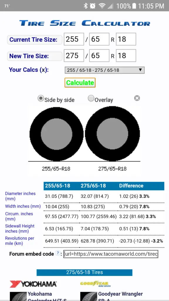 275/65R18 In Inches: Convert Tire Measurements Easily - Fordmasterx