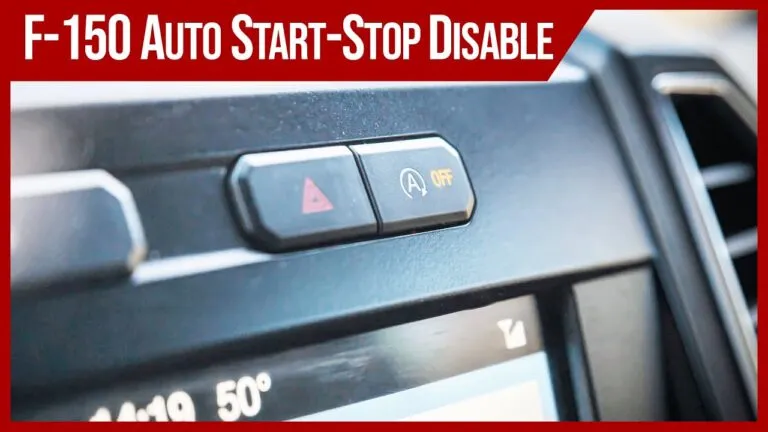 F150 Disable Auto Start Stop