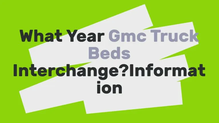 What Year Ford Truck Beds Interchange