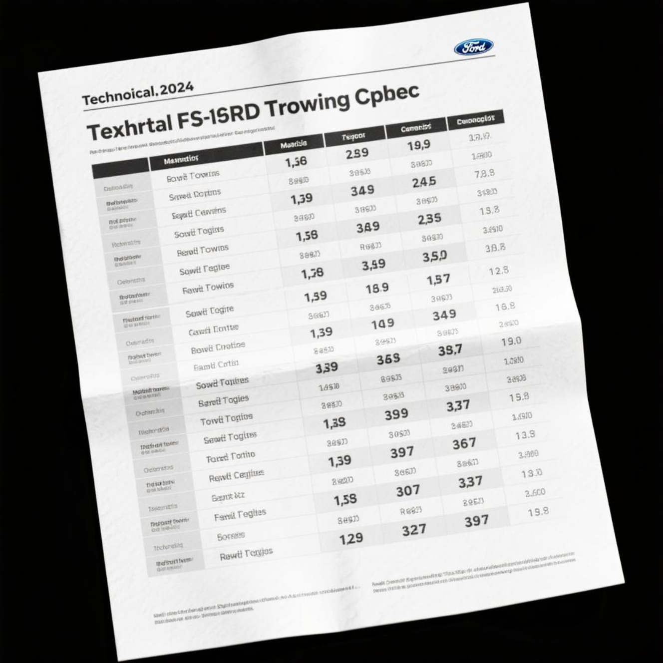 2024 ford f-150 towing capacity chart