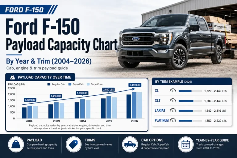 Ford F-150 Payload Capacity Chart By Year & Trim (2004–2026) 2 Ford F-150 Payload Capacity Chart