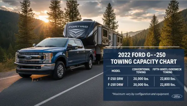 2022 Ford F-250 Towing Capacity Chart
