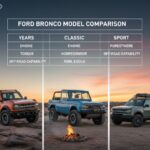 Ford Bronco Model Comparison Chart