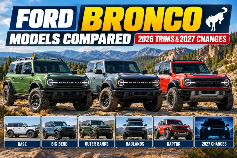Ford Bronco Models Compared: 2026 Trims & 2027 Changes