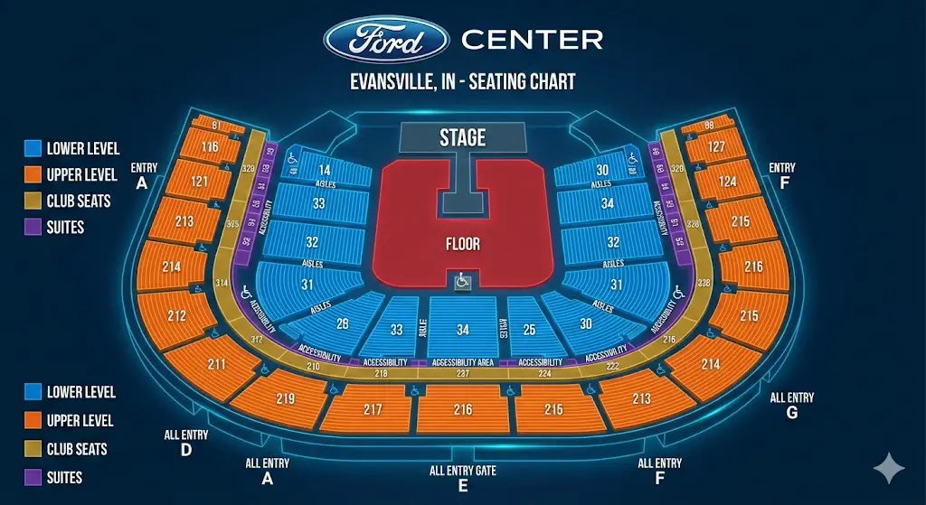 Ford Center Evansville Seating Chart