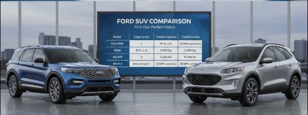 Ford SUV Comparison Chart