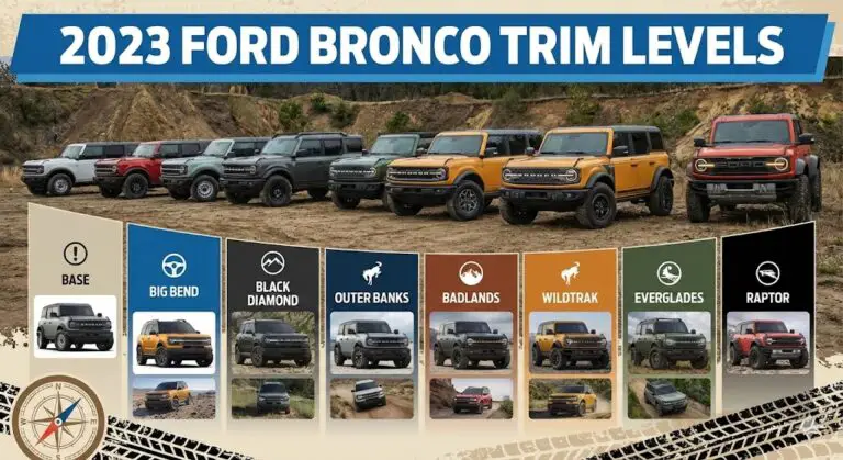 Ford Bronco Trim Levels Chart