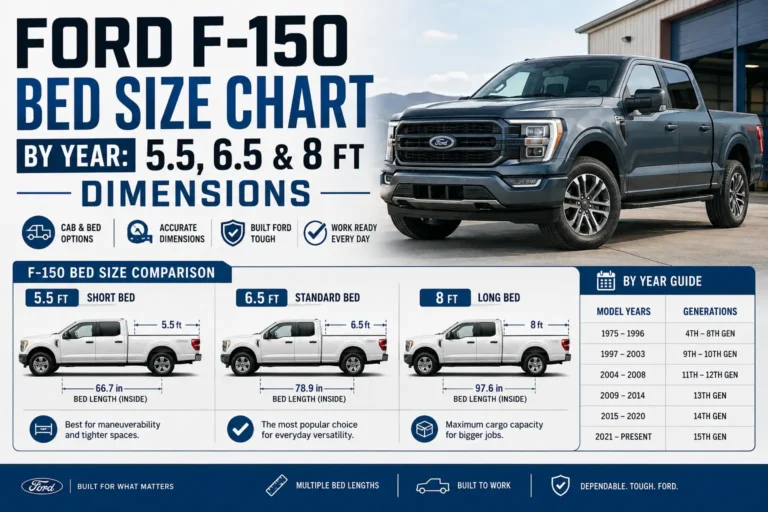 Ford F-150 Bed Size Chart
