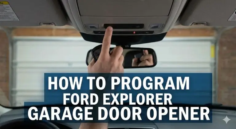 How to Program Ford Explorer Garage Door Opener