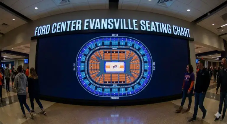 ford center evansville seating chart with seat numbers