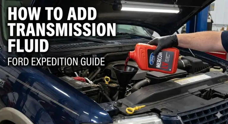 how to add transmission fluid ford expedition