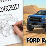 how to draw a ford raptor