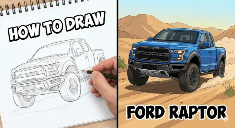how to draw a ford raptor