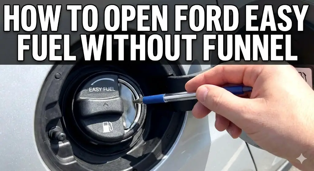 how to open ford easy fuel without funnel