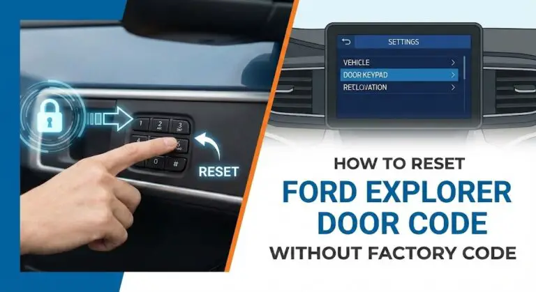 how to reset ford explorer door code without factory code