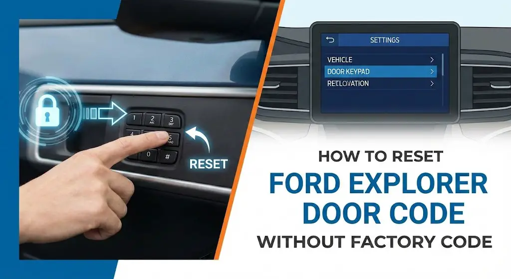 how to reset ford explorer door code without factory code