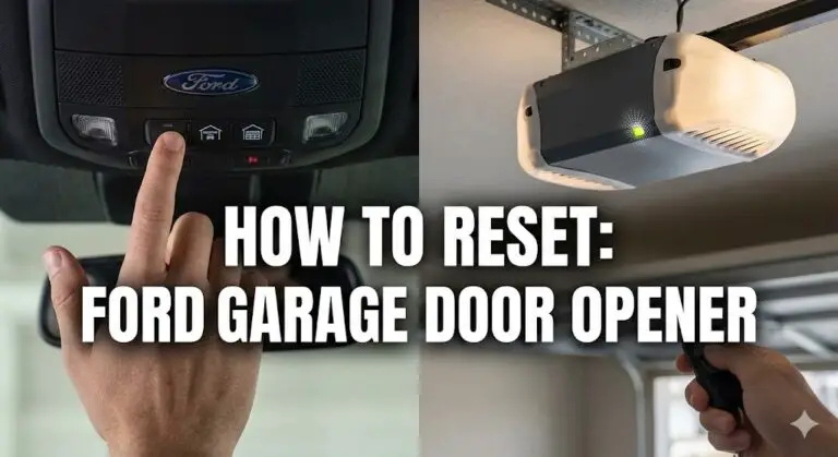 how to reset ford garage door opener