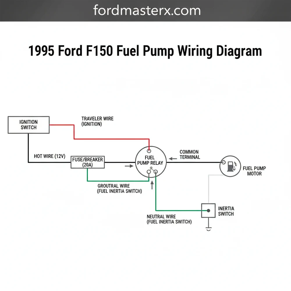 1995 ford f150 fuel pump wiring diagram diagram with labeled components and explanations