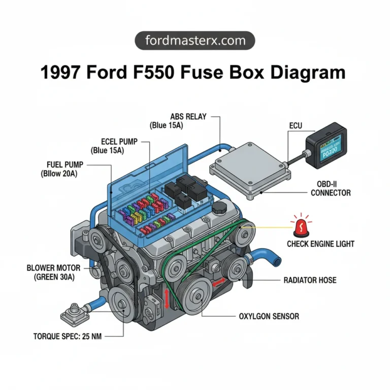 1997 ford f150 fuse box diagram diagram with labeled components and explanations
