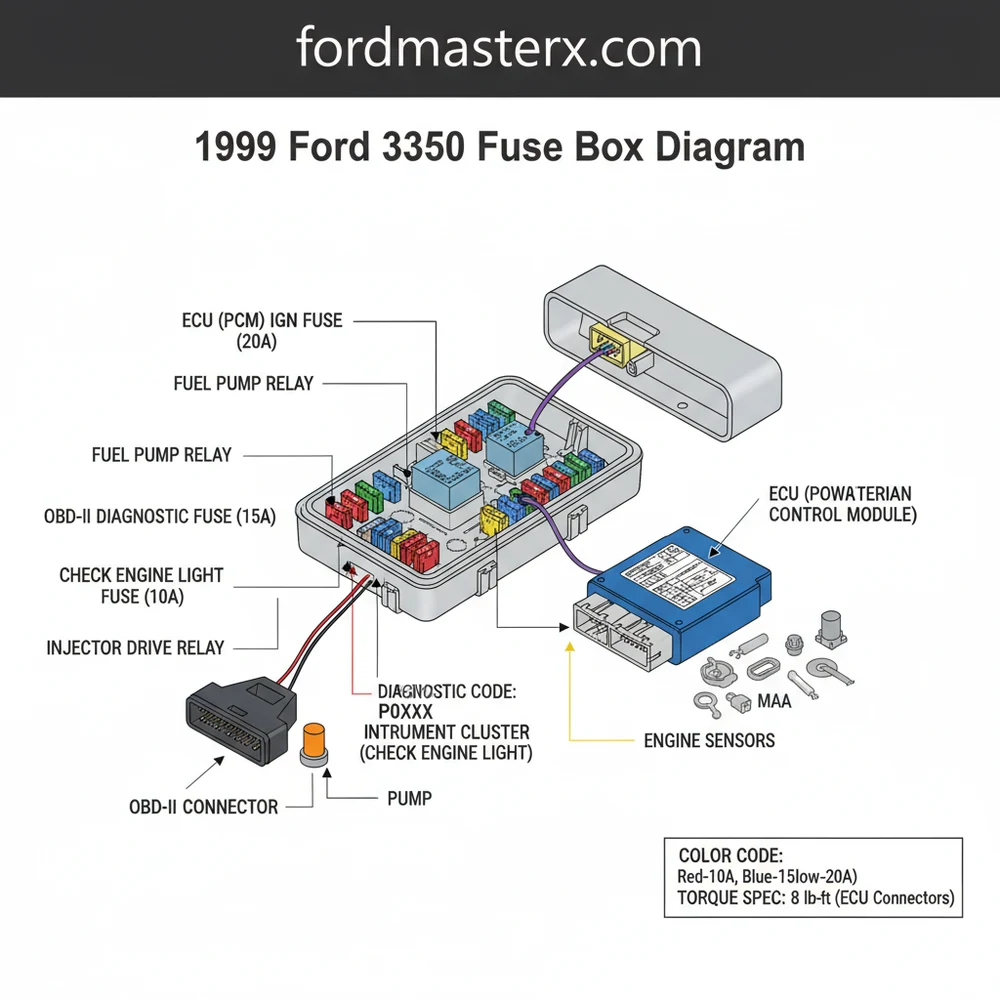 1999 Ford F350 Fuse Box Diagram: Quick Identification Guide