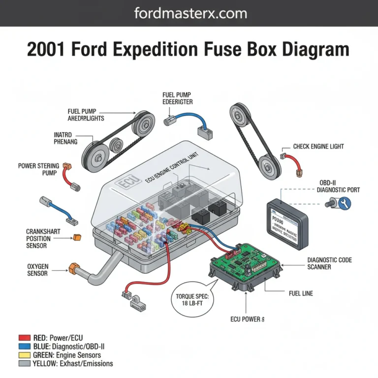 2001 ford expedition fuse box diagram diagram with labeled components and explanations