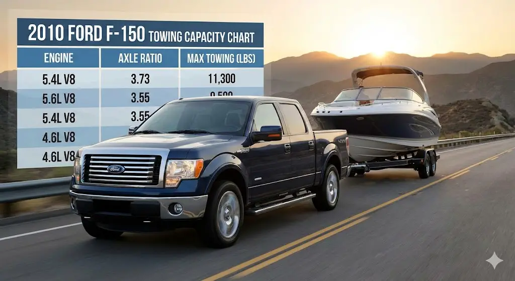 2010 ford f 150 towing capacity chart