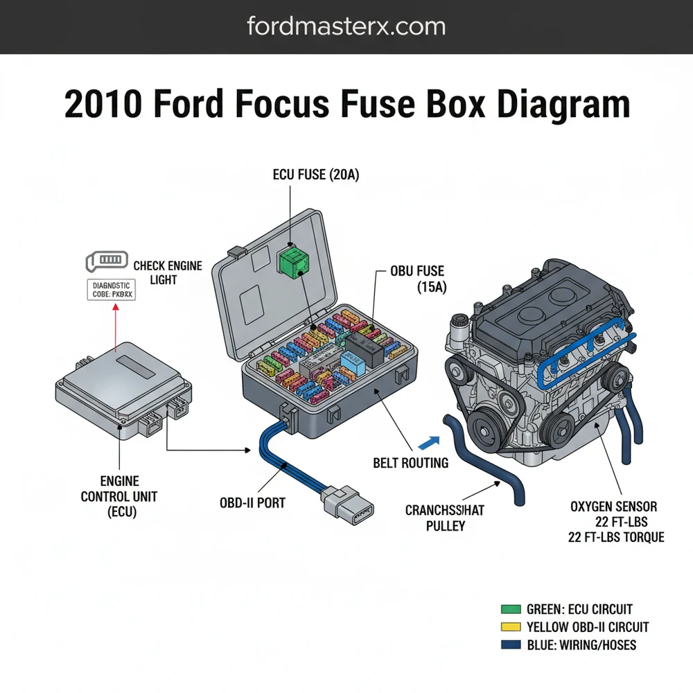 2010 ford focus fuse box diagram diagram with labeled components and explanations