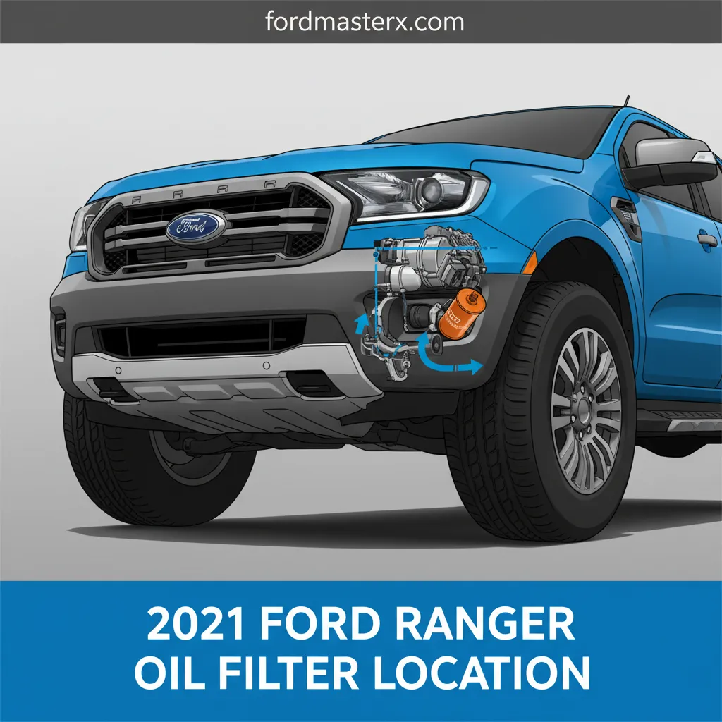 2021 ford ranger oil filter location