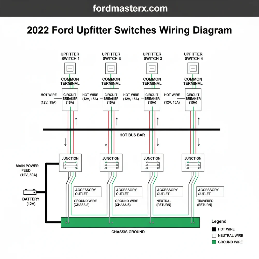 2022 ford upfitter switches wiring diagram diagram with labeled components and explanations