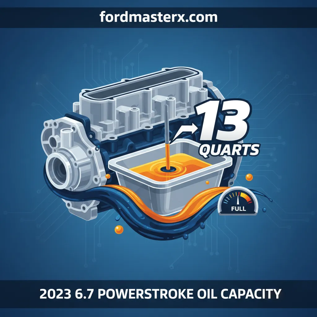 2023 6.7 powerstroke oil capacity