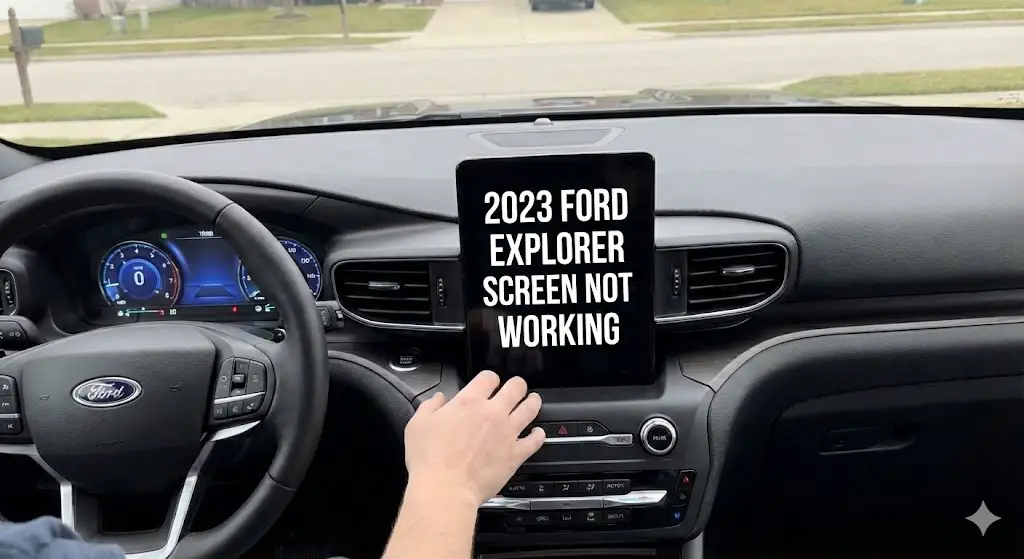 2023 ford explorer screen not working