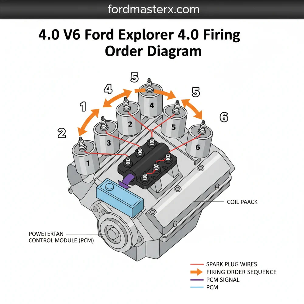 4.0 V6 Ford Explorer 4.0 Firing Order Diagram Guide