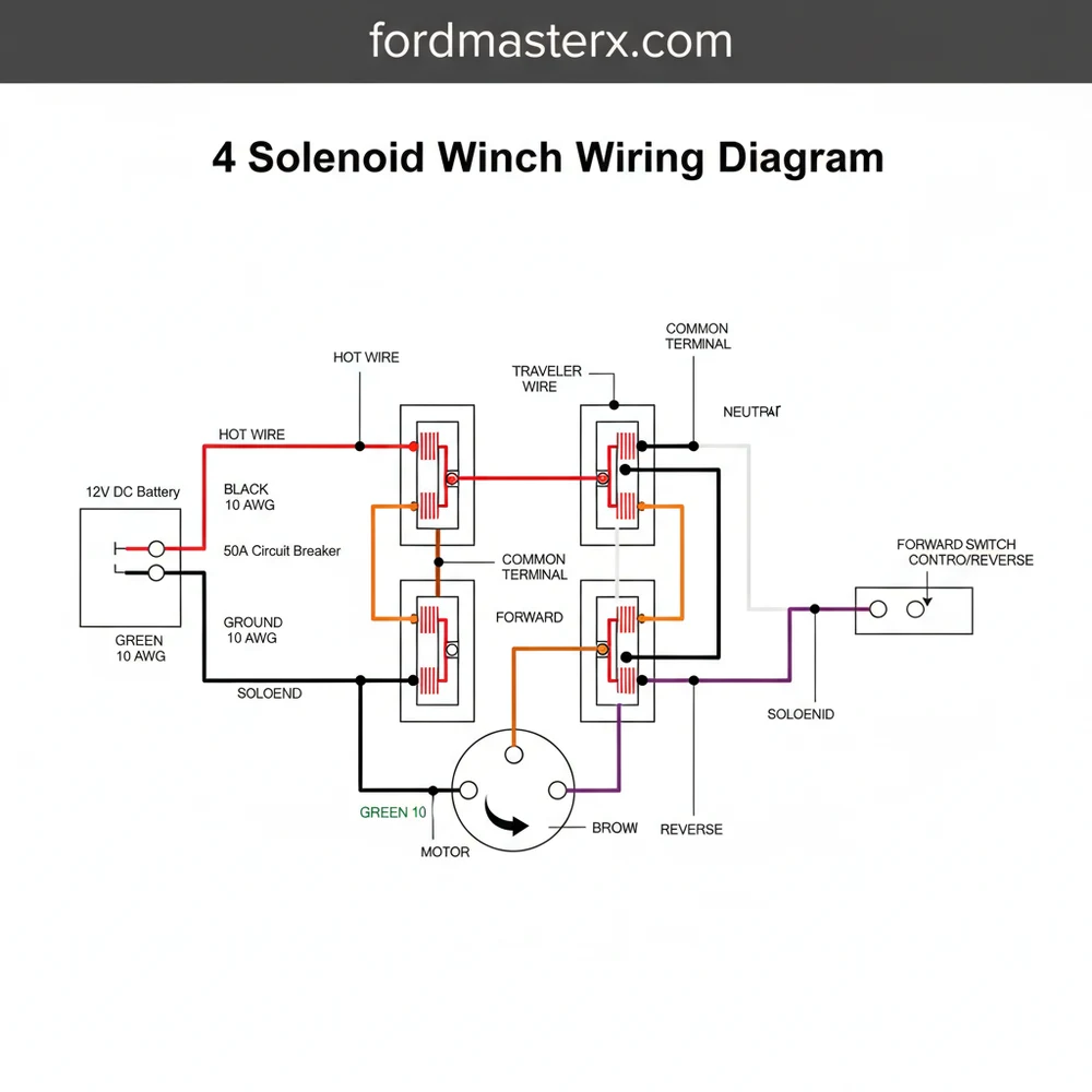 4 Solenoid Winch Wiring Diagram: Easy Setup Guide