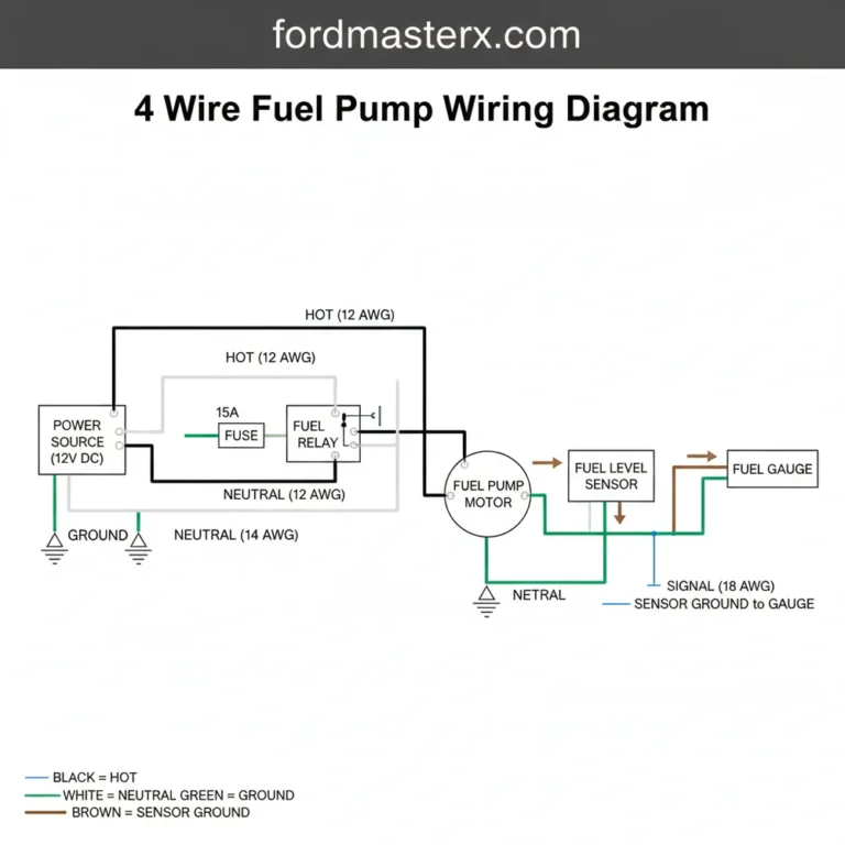 4 wire fuel pump wiring diagram diagram with labeled components and explanations