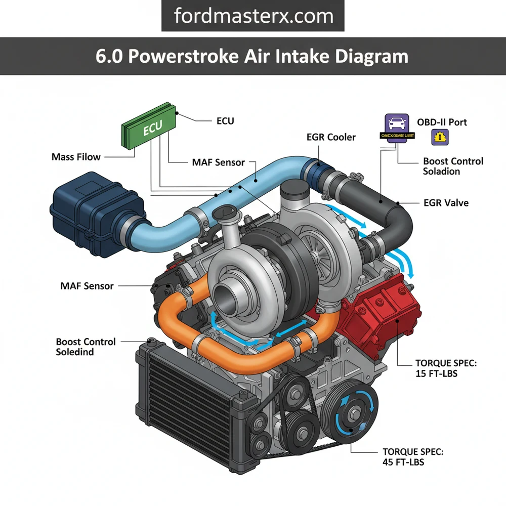6.0 Powerstroke Air Intake Diagram: Full System Guide