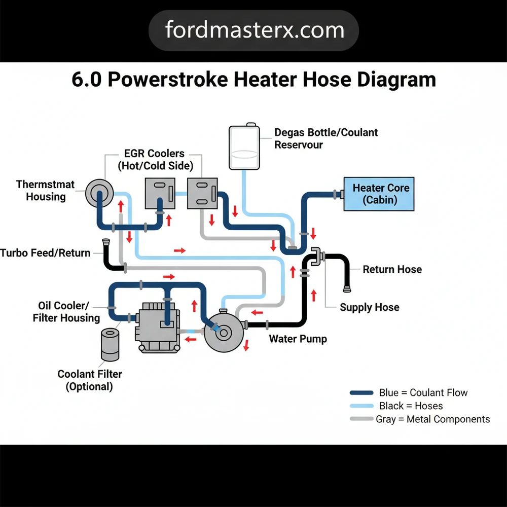 6.0 Powerstroke Heater Hose Diagram: Visual Guide
