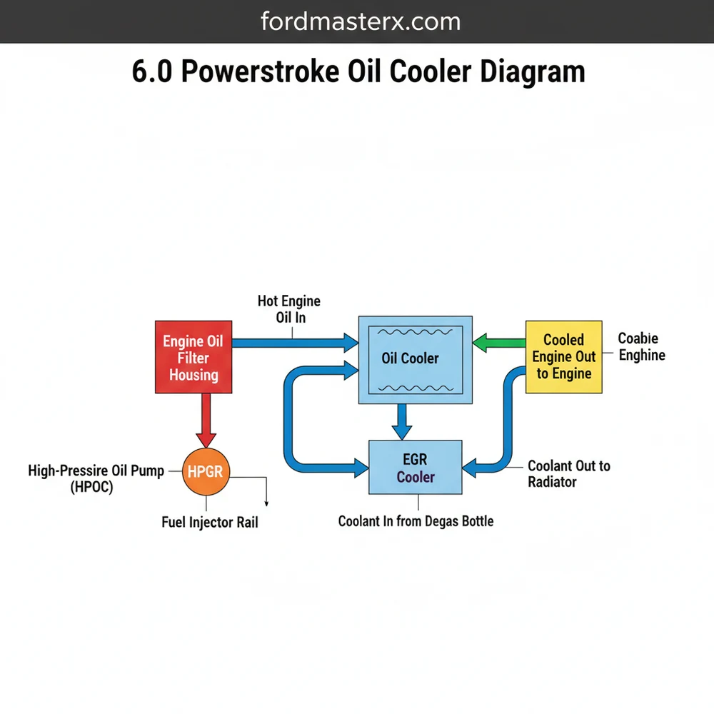 6.0 Powerstroke Oil Cooler Diagram: System Layout Guide