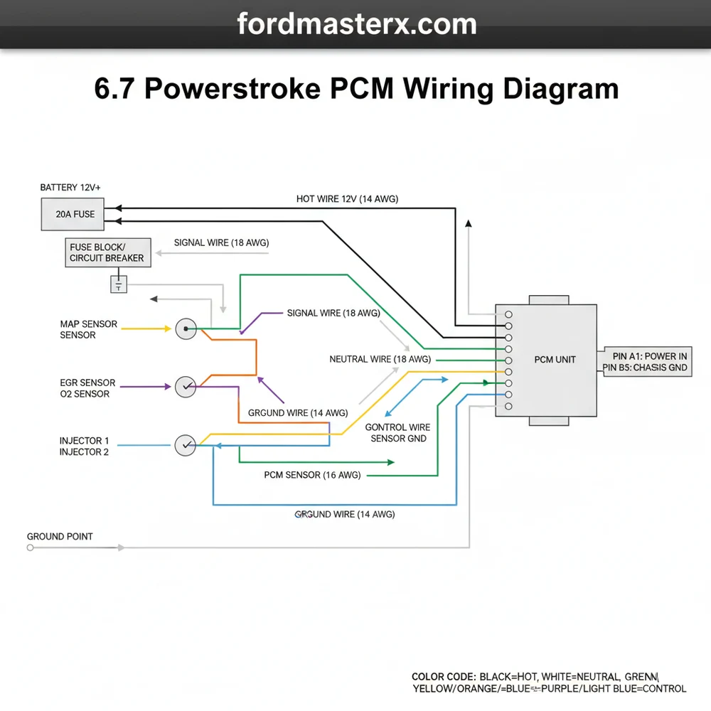 6.7 Powerstroke PCM Wiring Diagram: Easy Setup Guide