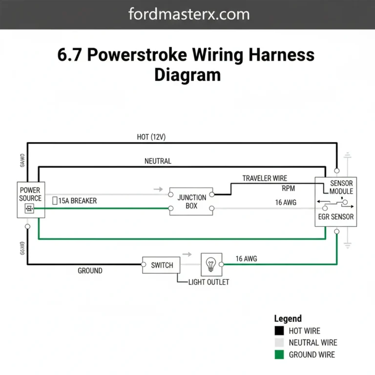 6.7 powerstroke wiring harness diagram diagram with labeled components and explanations