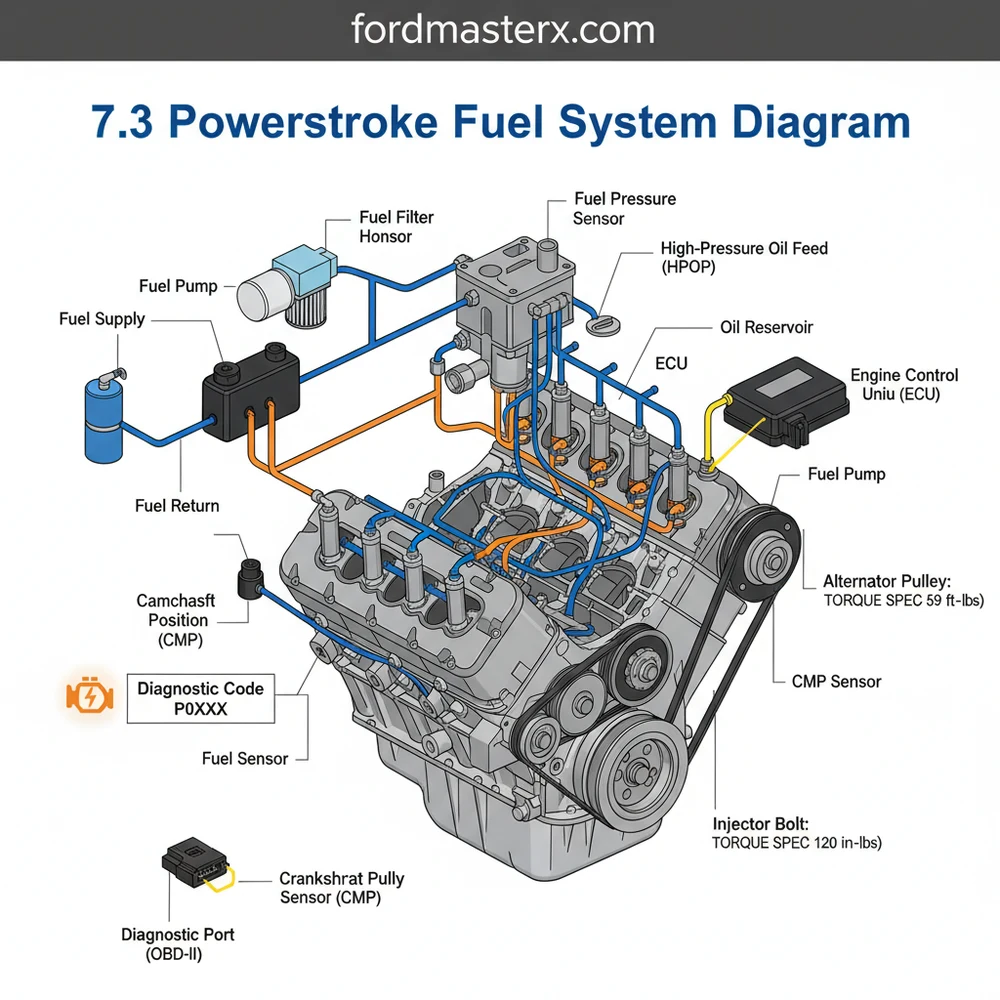 7.3 Powerstroke Fuel System Diagram: Diagnosis & Fix Guide