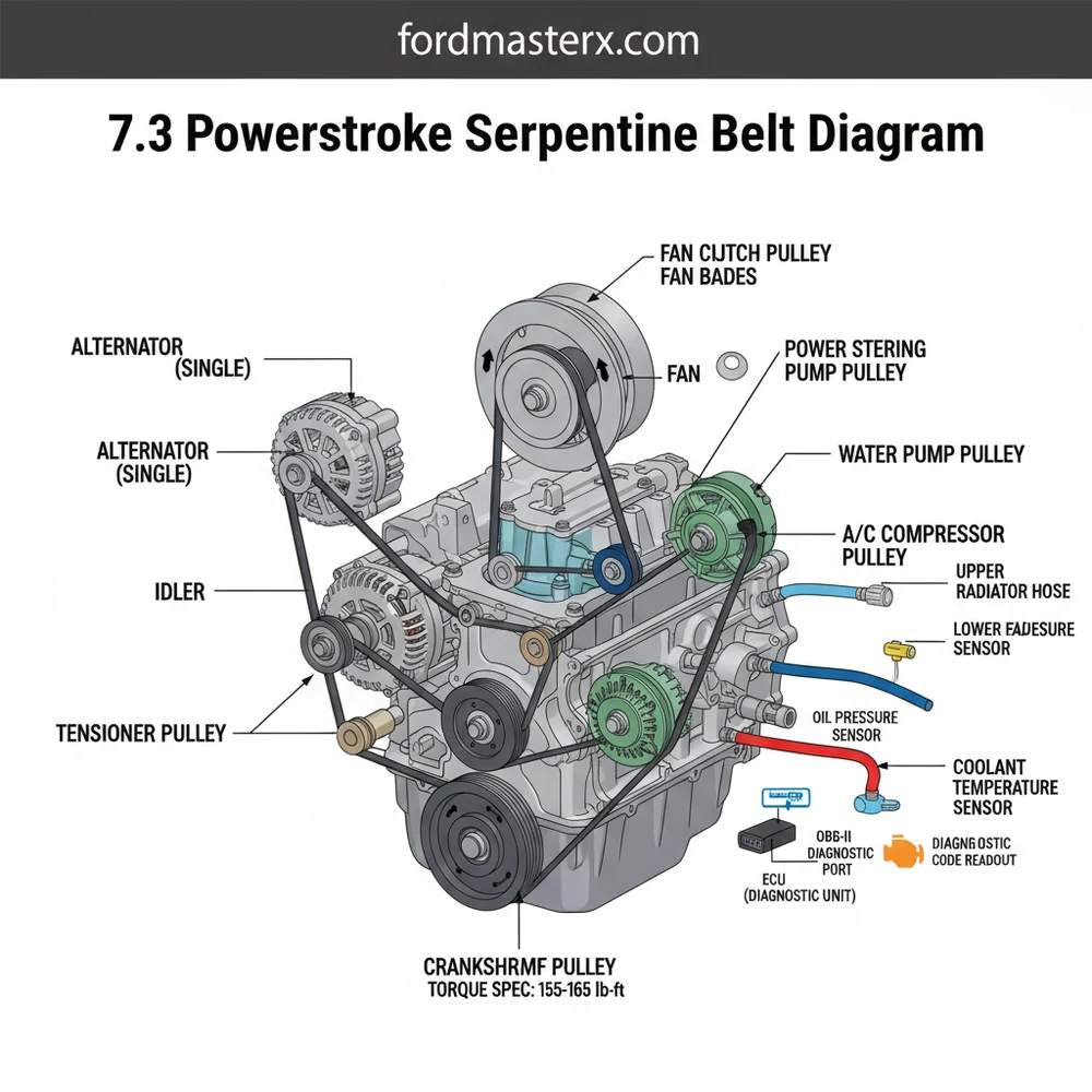 7.3 Powerstroke Serpentine Belt Diagram: Routing Guide