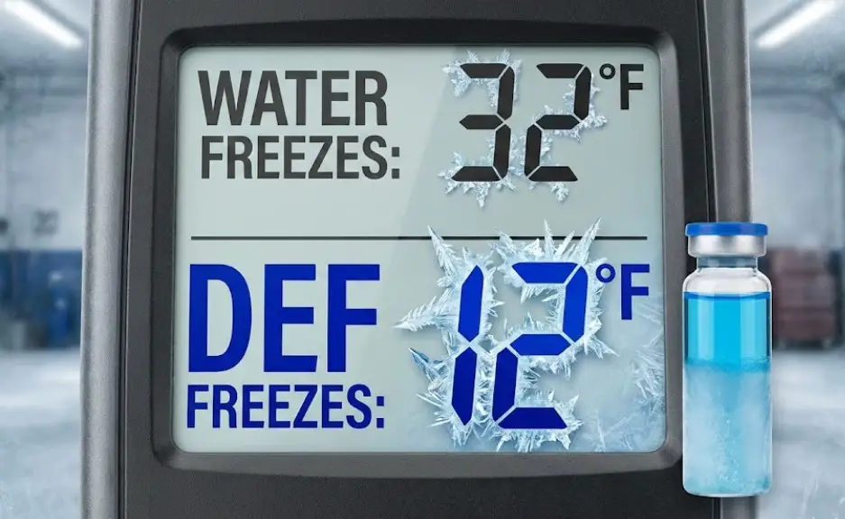 DEF freezes at 12°F