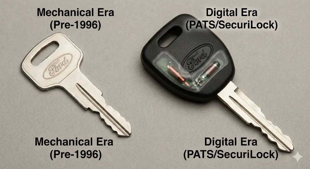 Evolution of the Ford Ignition Key.