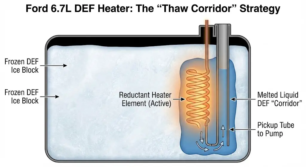 Ford 6.7L DEF tank heater