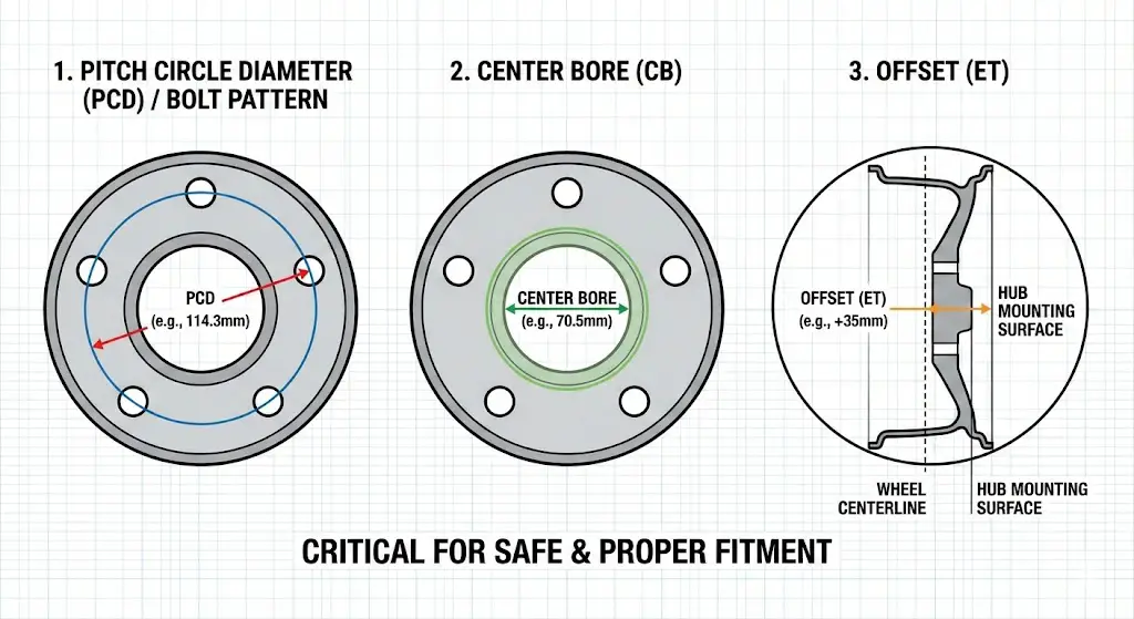 Physics and Geometry of Wheel Fitment