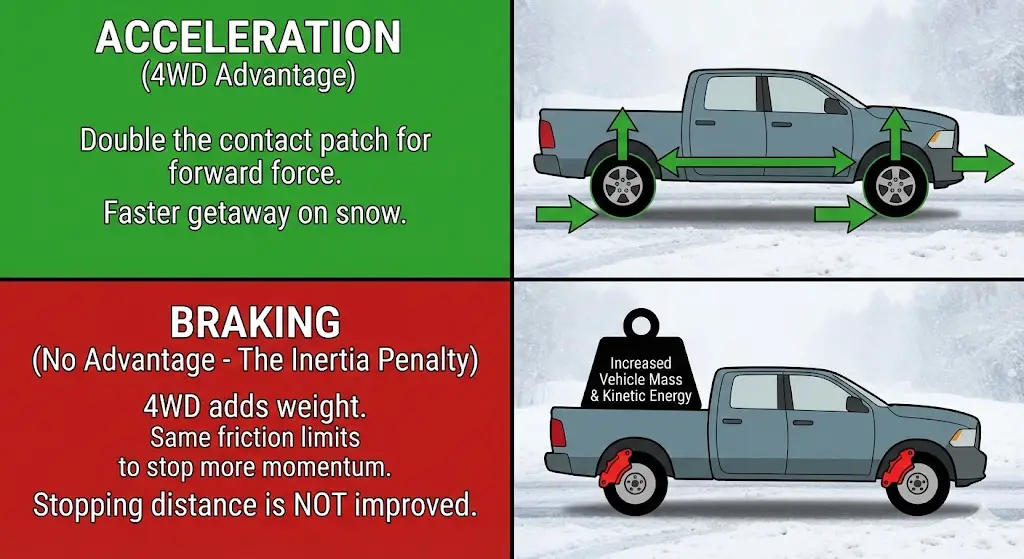 Physics of 4WD at High Velocity