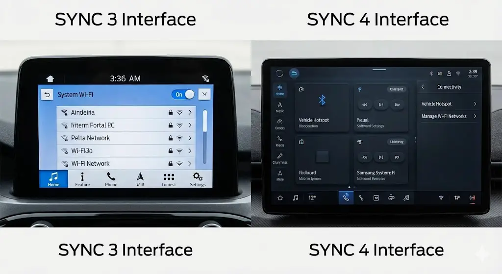 SYNC 3 vs. SYNC 4 Connectivity